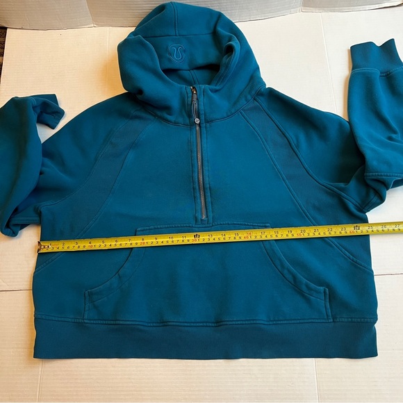 Lululemon  2021 cuba Oversized 1/2 Zip Hoodie Blue Borealis EUC XL/XXL - Picture 7 of 16